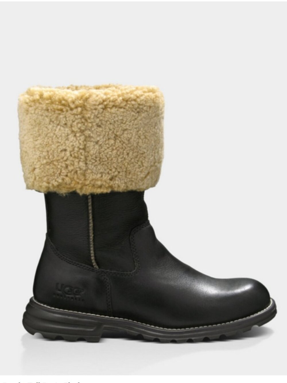 UGG Brooks Tall Black 5490 Boots Size EU37 US6 - Picture 2 of 15